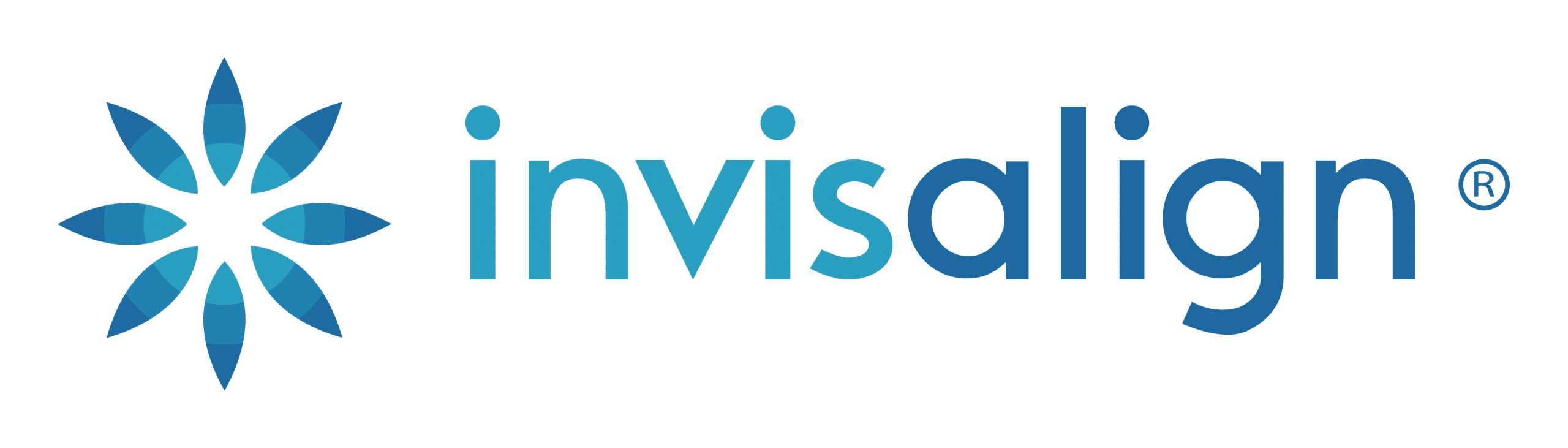 The Invisalign logo, showcasing a modern and clean design symbolizing innovative orthodontic solutions